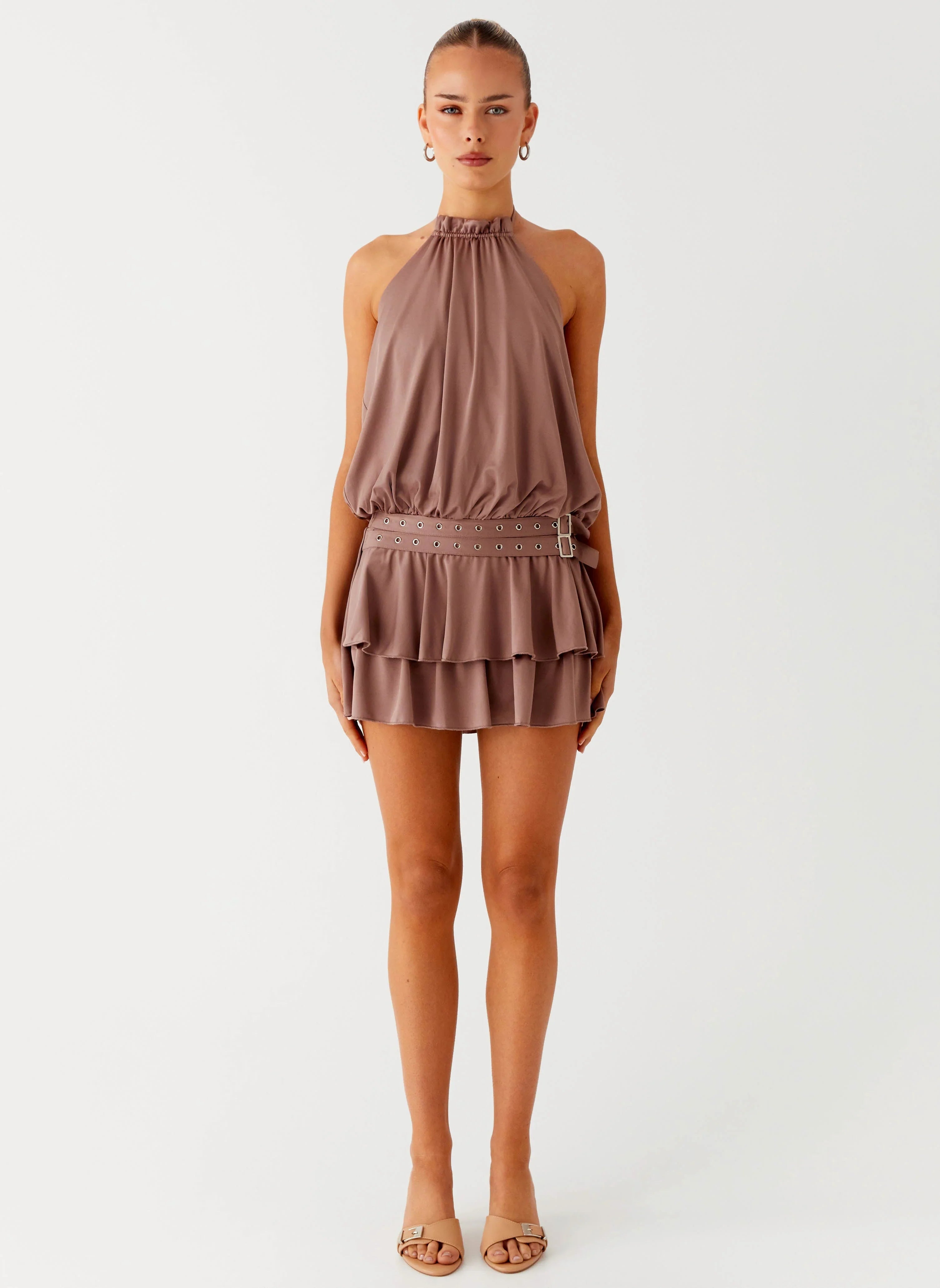 Mini-robe Dopamine Belt - Taupe