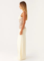 Robe longue Lucinda - Jaune