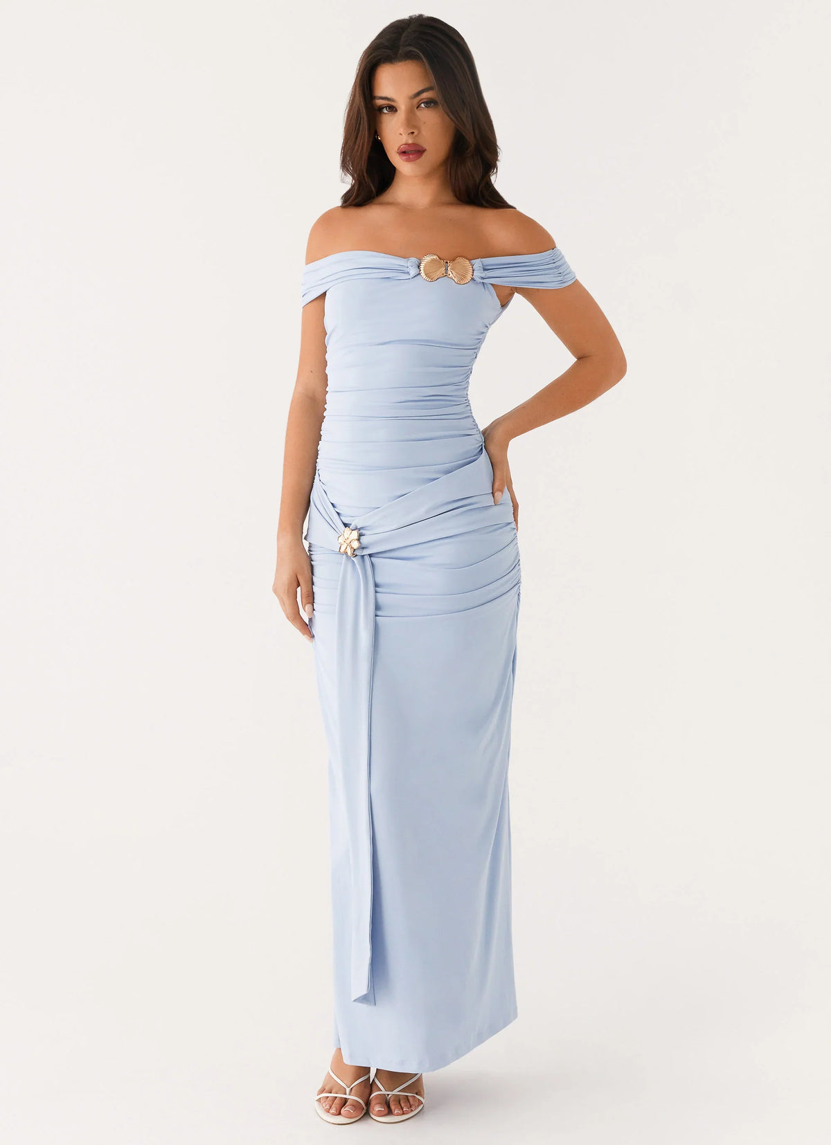 Robe longue Majorly - Bleu