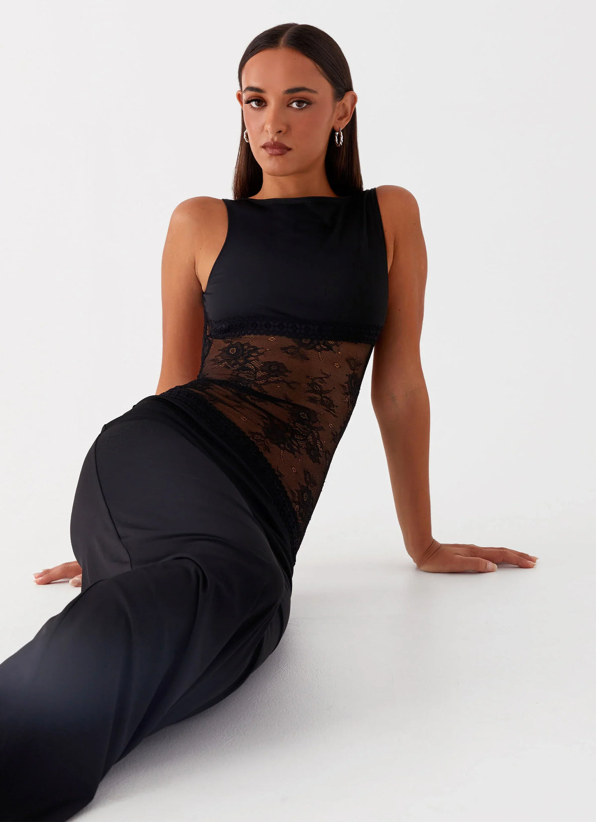 Robe longue Lucinda - Noir