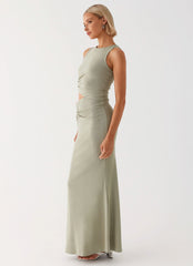 Robe longue Lennox - Sauge