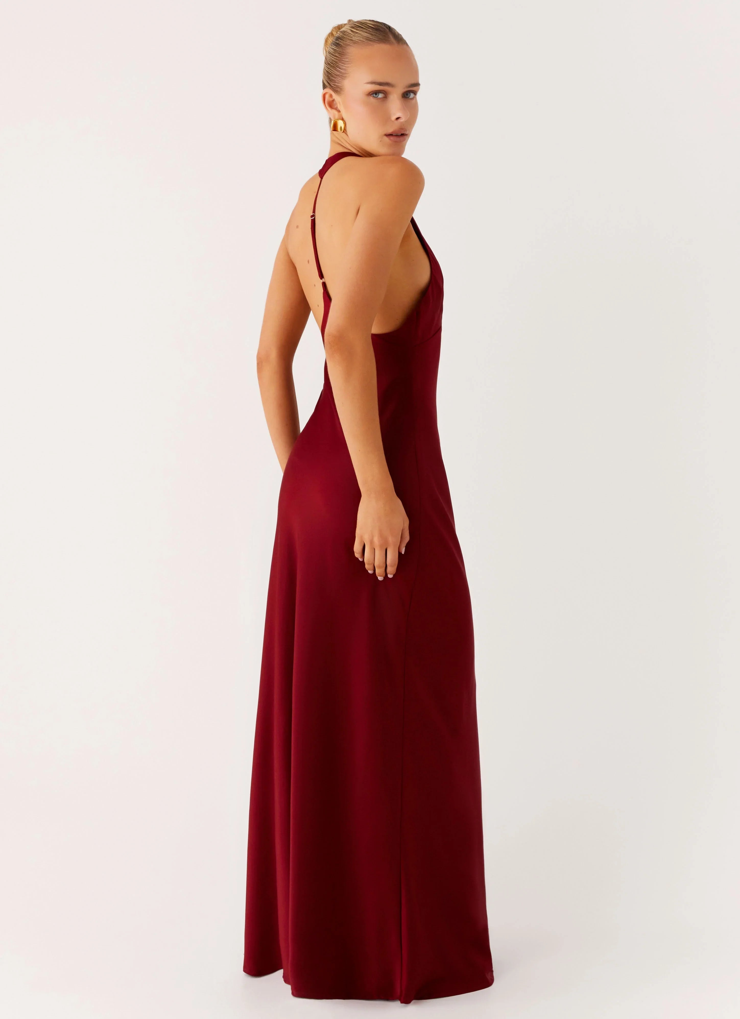 Robe longue Angie - Bourgogne