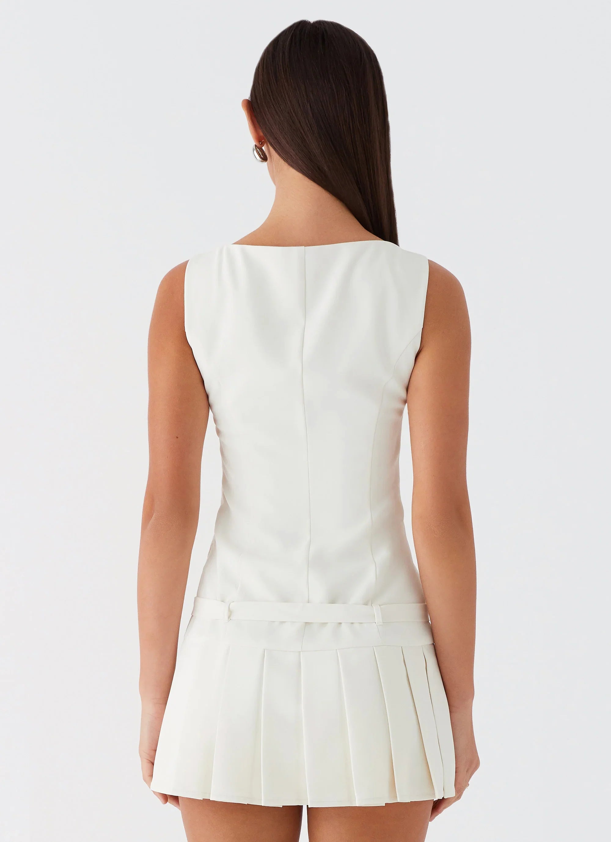 Mini-robe Ceinture "No More Excuses" - Ivoire