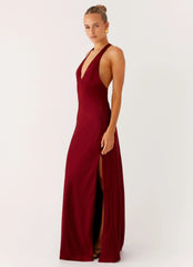 Robe longue Angie - Bourgogne