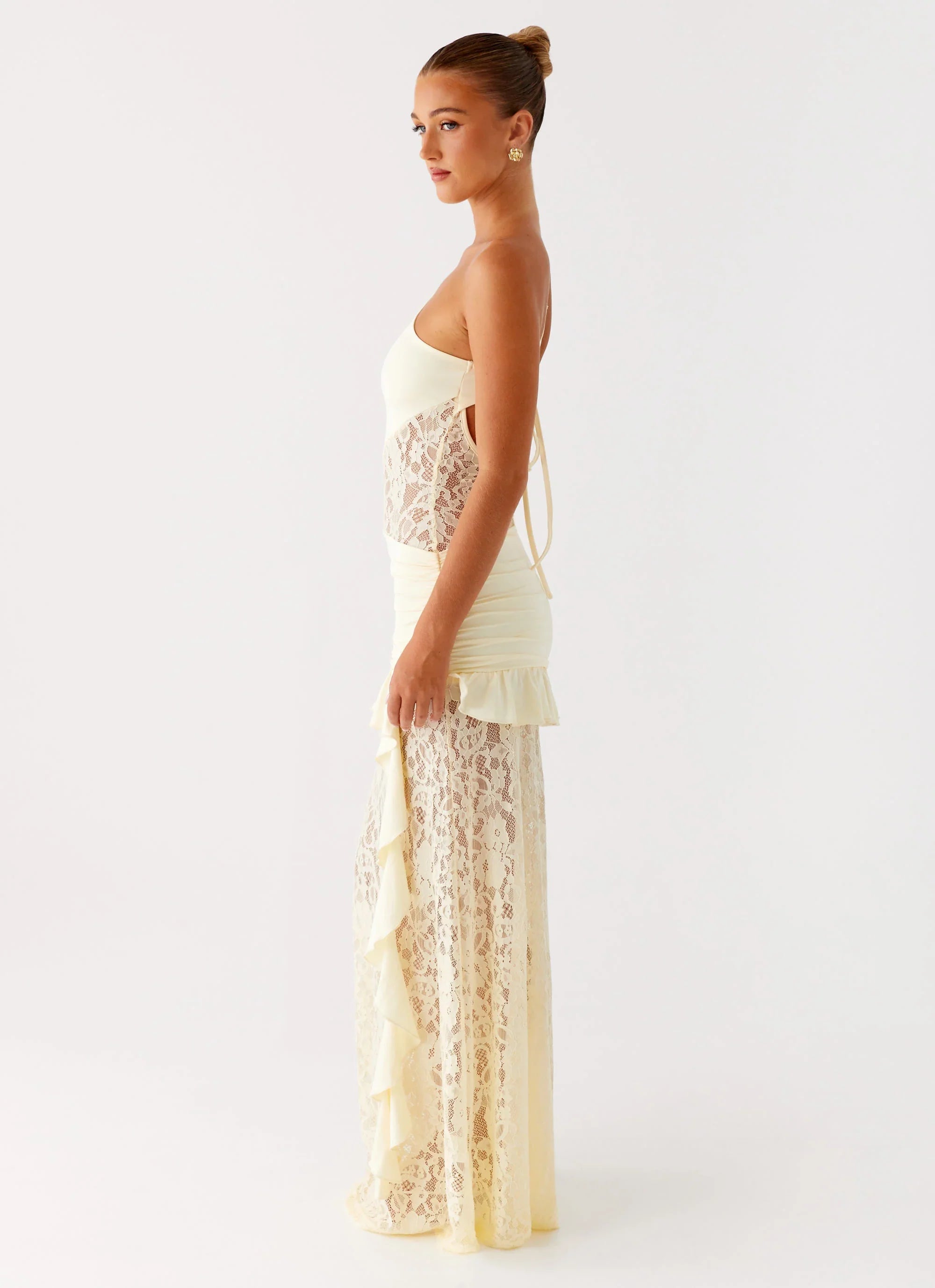 Robe longue Benita - Jaune