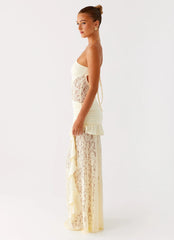 Robe longue Benita - Jaune