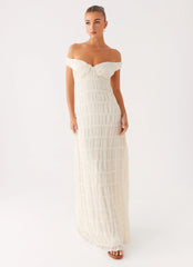 Robe longue Embrace - Ivoire