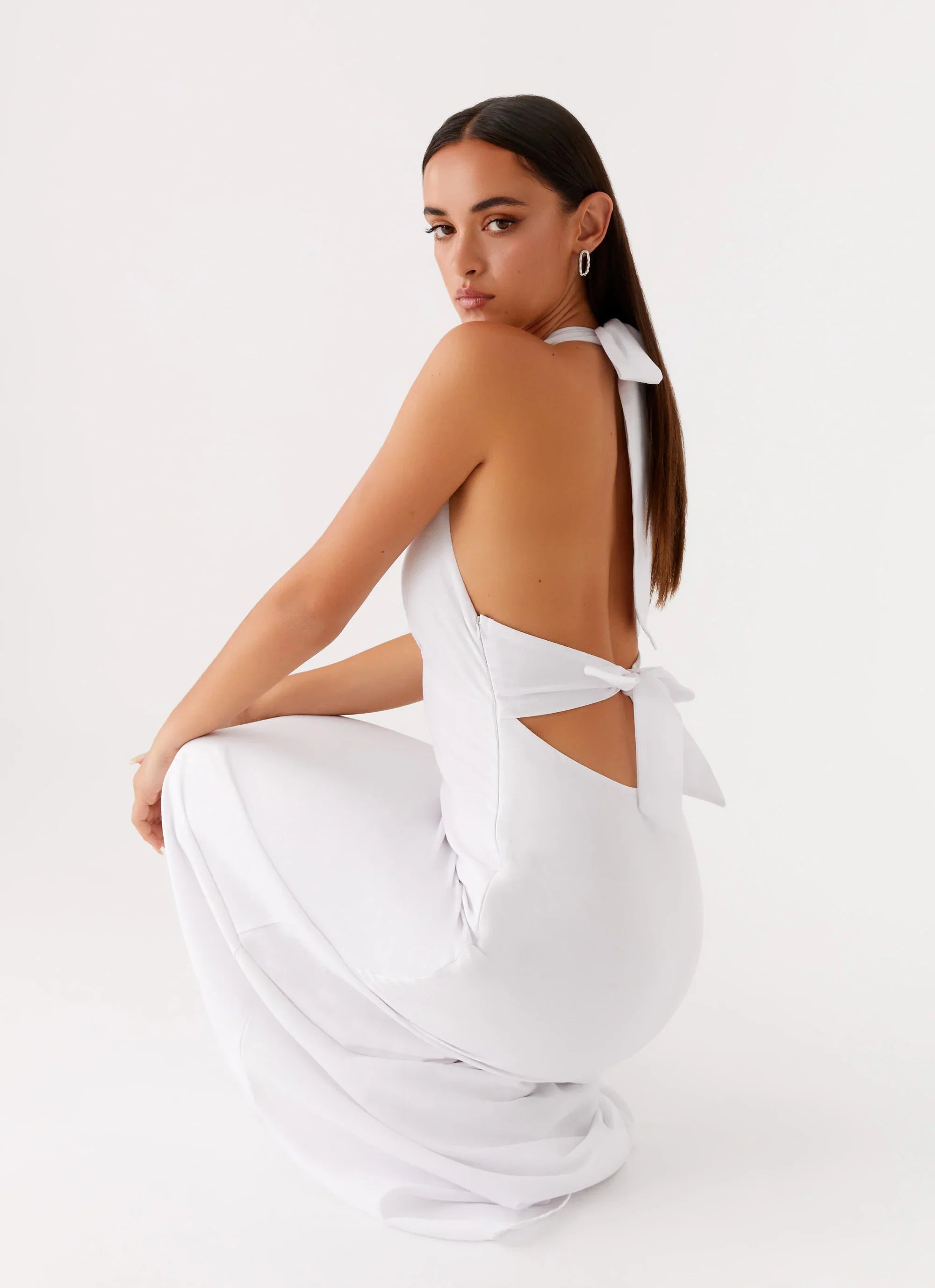 Robe longue en lin Heavy Hearted - Blanc