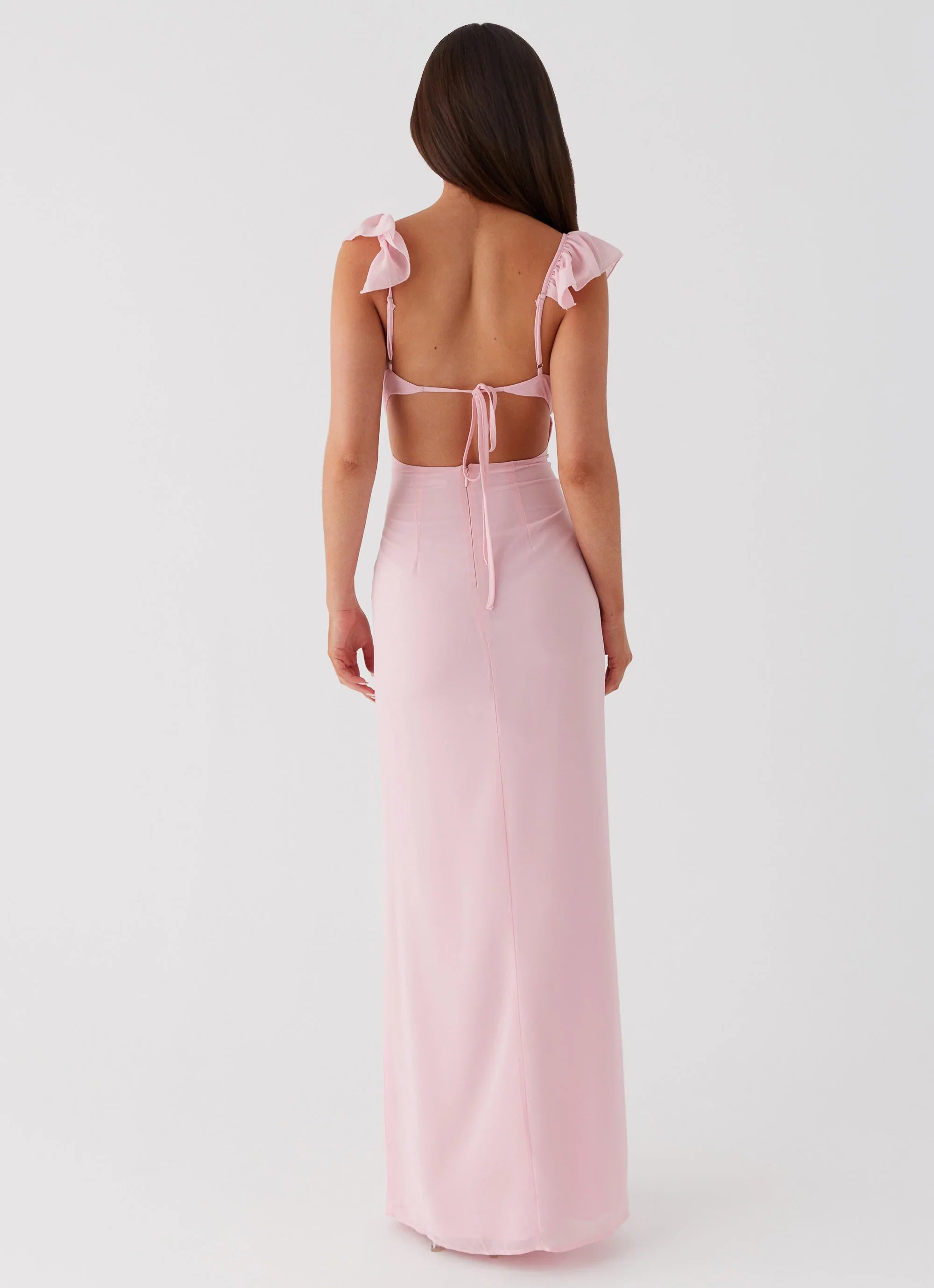 Robe longue Silvie - Rose