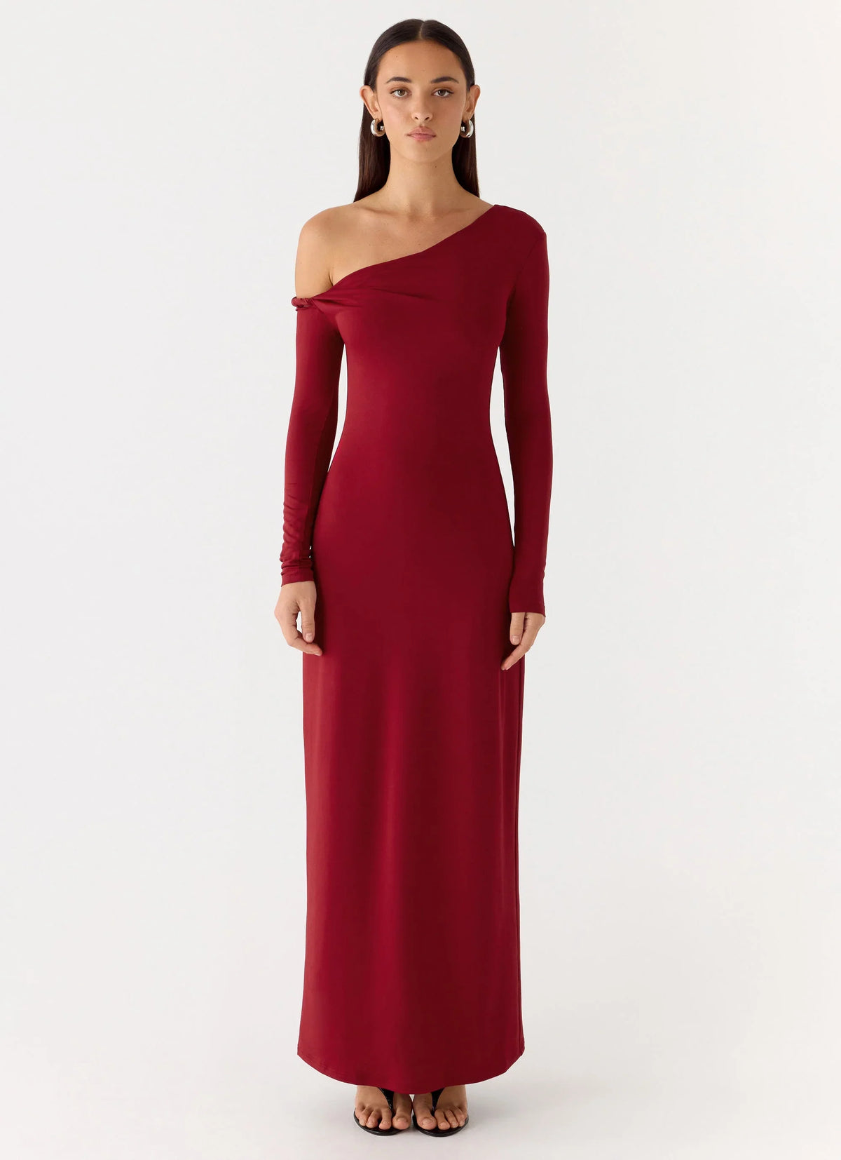 Robe longue Jordana Twist - Merlot