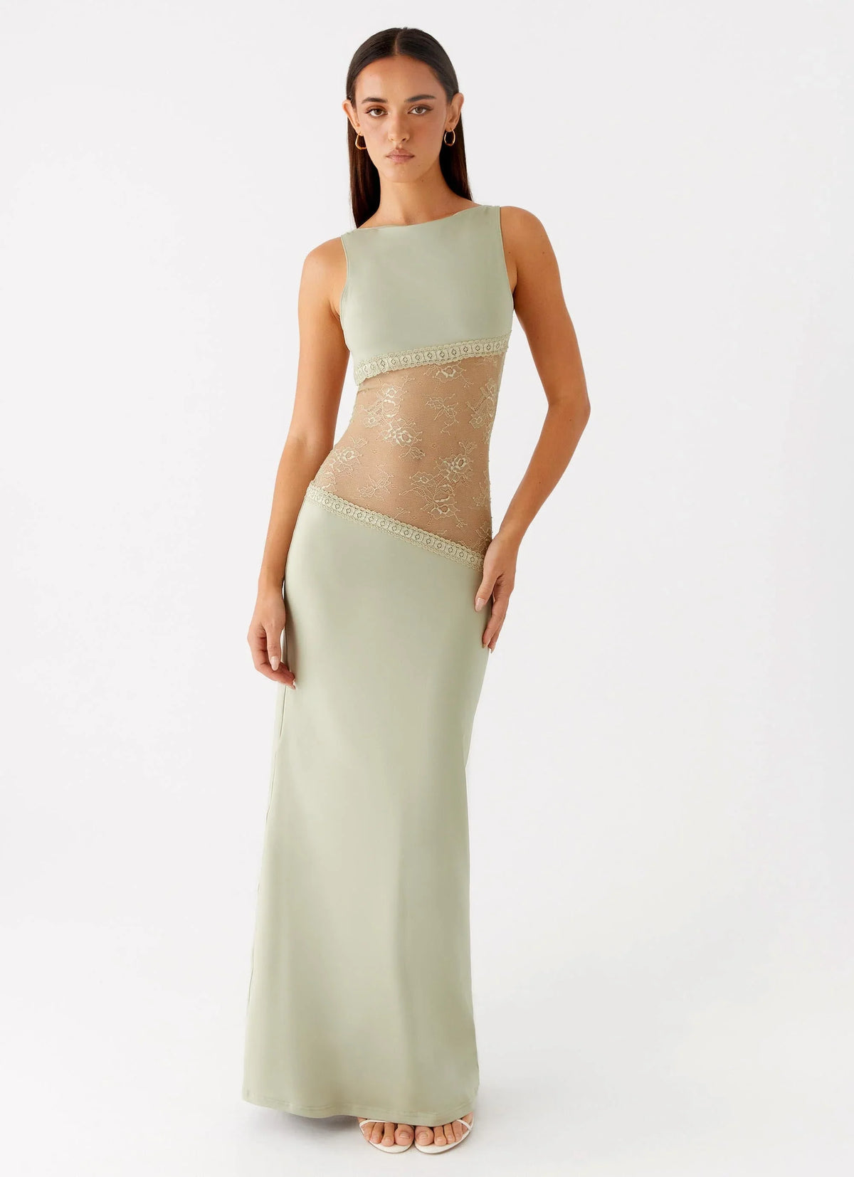 Robe longue Lucinda - Sauge