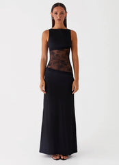 Robe longue Lucinda - Noir