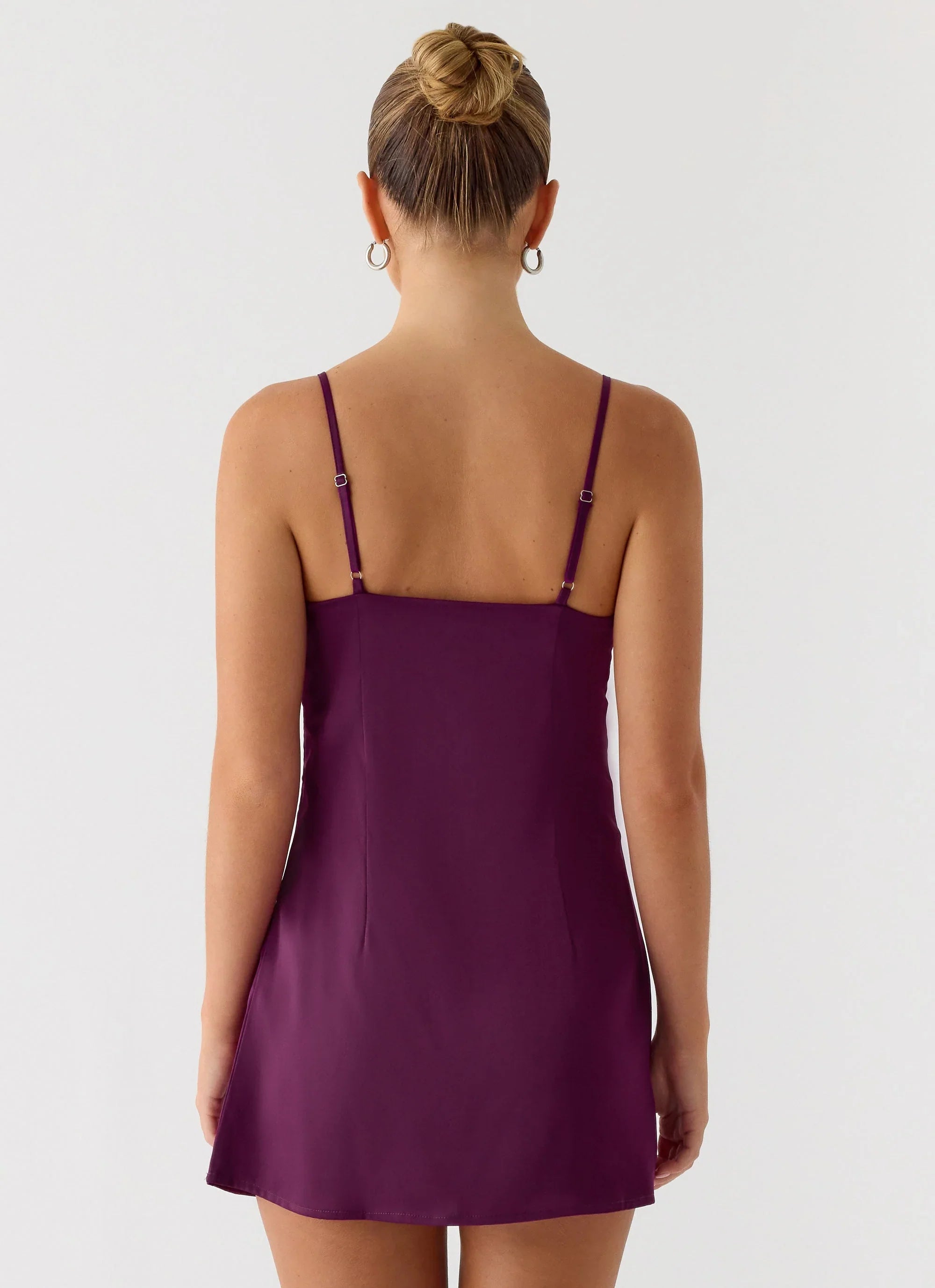 Robe courte perlée Zion - Mûre