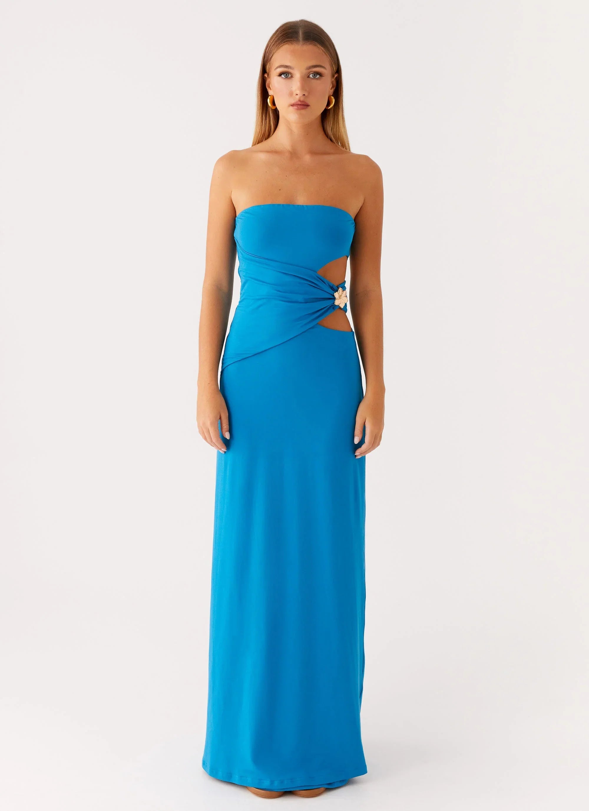Robe longue Anetta - Bleu roi