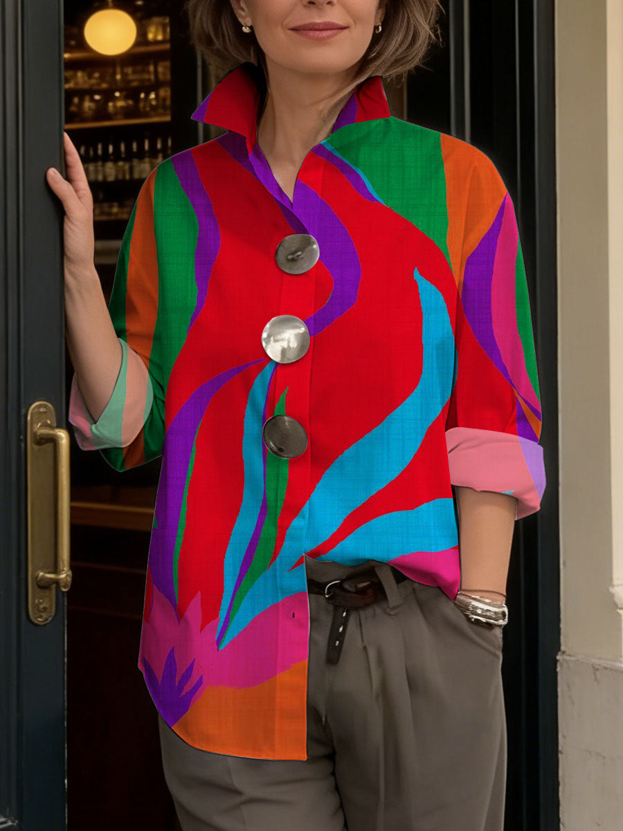 Women's Retro Geometry Casual Shirt