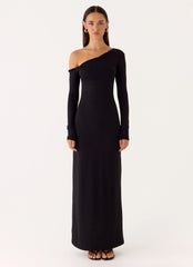 Robe longue Jordana Twist - Noire