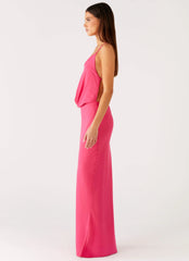 Robe longue Pure Heart Cowl - Fuchsia