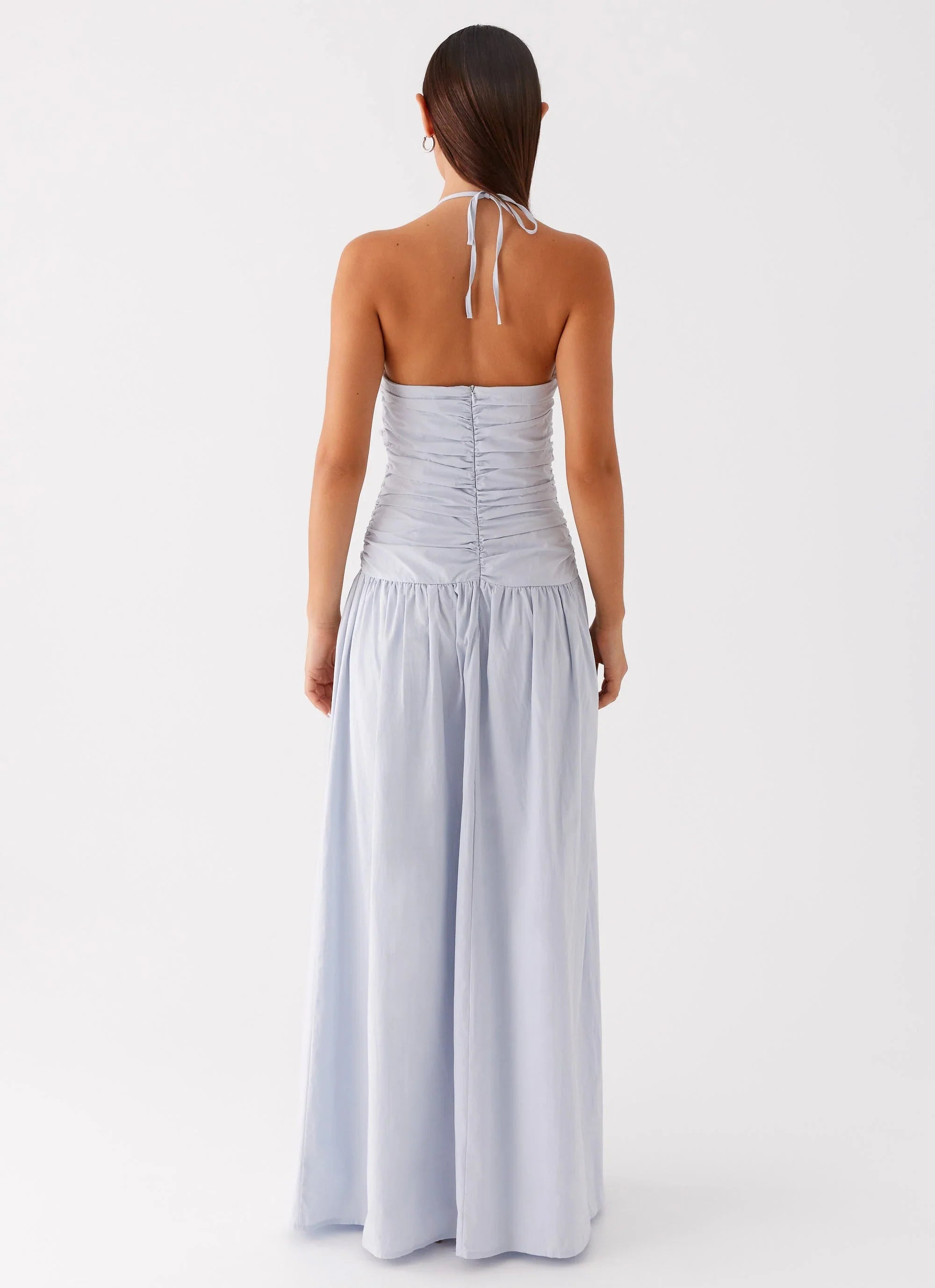 Robe longue Cristina - Bleu bleuet