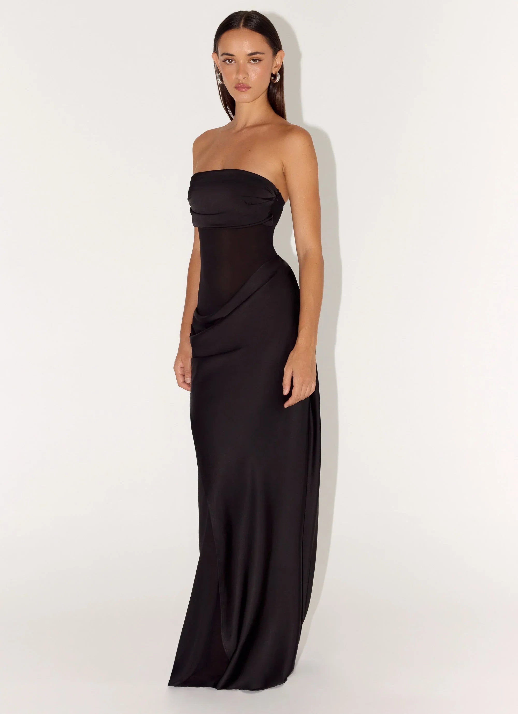 Robe longue Champagne Skies - Noire