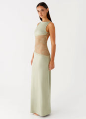 Robe longue Lucinda - Sauge