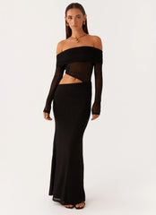 Robe longue Emery - Noir
