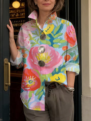 Women's Floral Print Casual Shirt