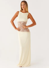Robe longue Lucinda - Jaune