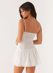Mini-robe Palm Springs - Blanc