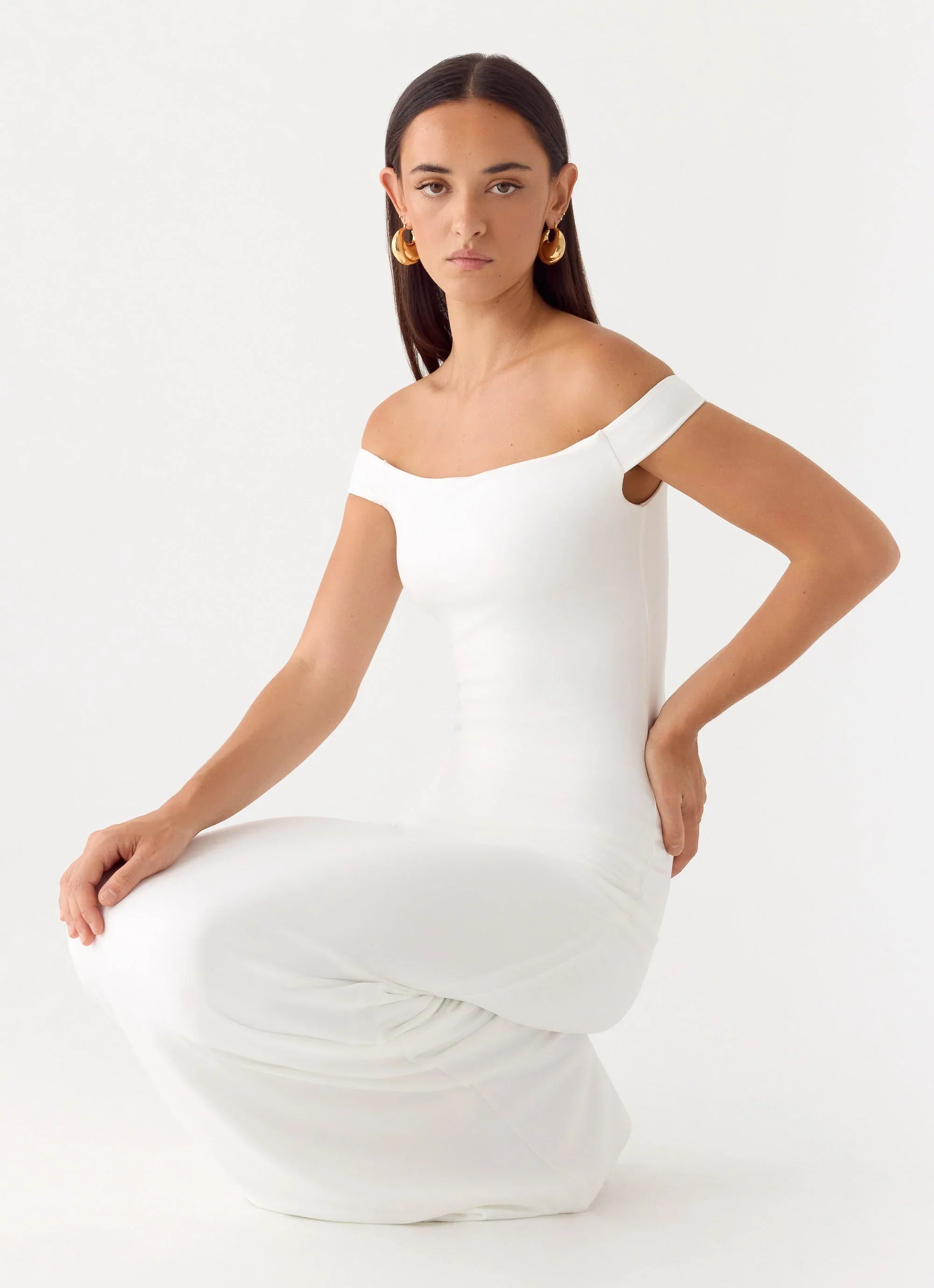 Robe longue New Intentions - Blanc