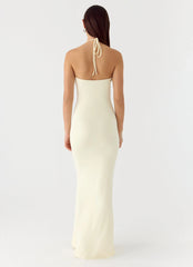 Robe longue Right Hand Girl - Jaune citron