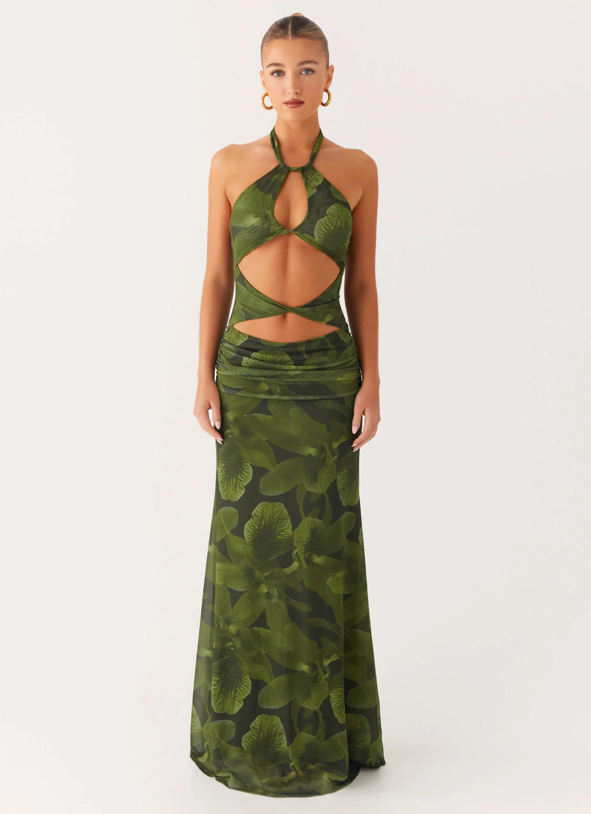 Robe longue Tatyana - Imprimé floral tropical