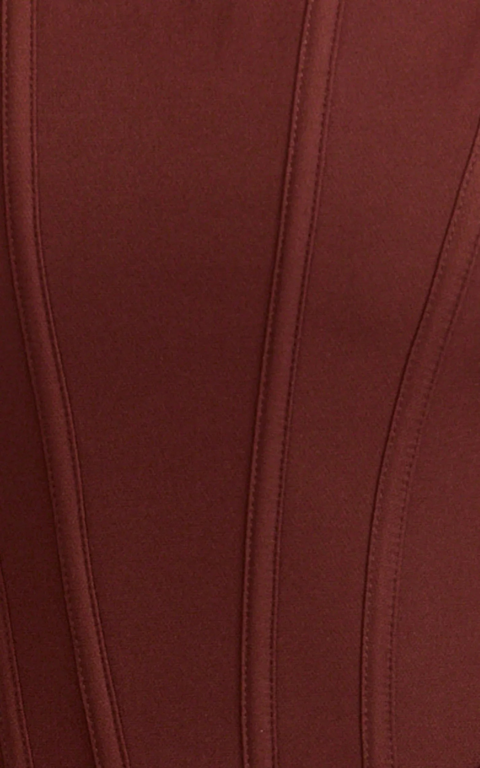 Robe longue Jonas - Robe bustier corset drapée à la taille couleur chocolat