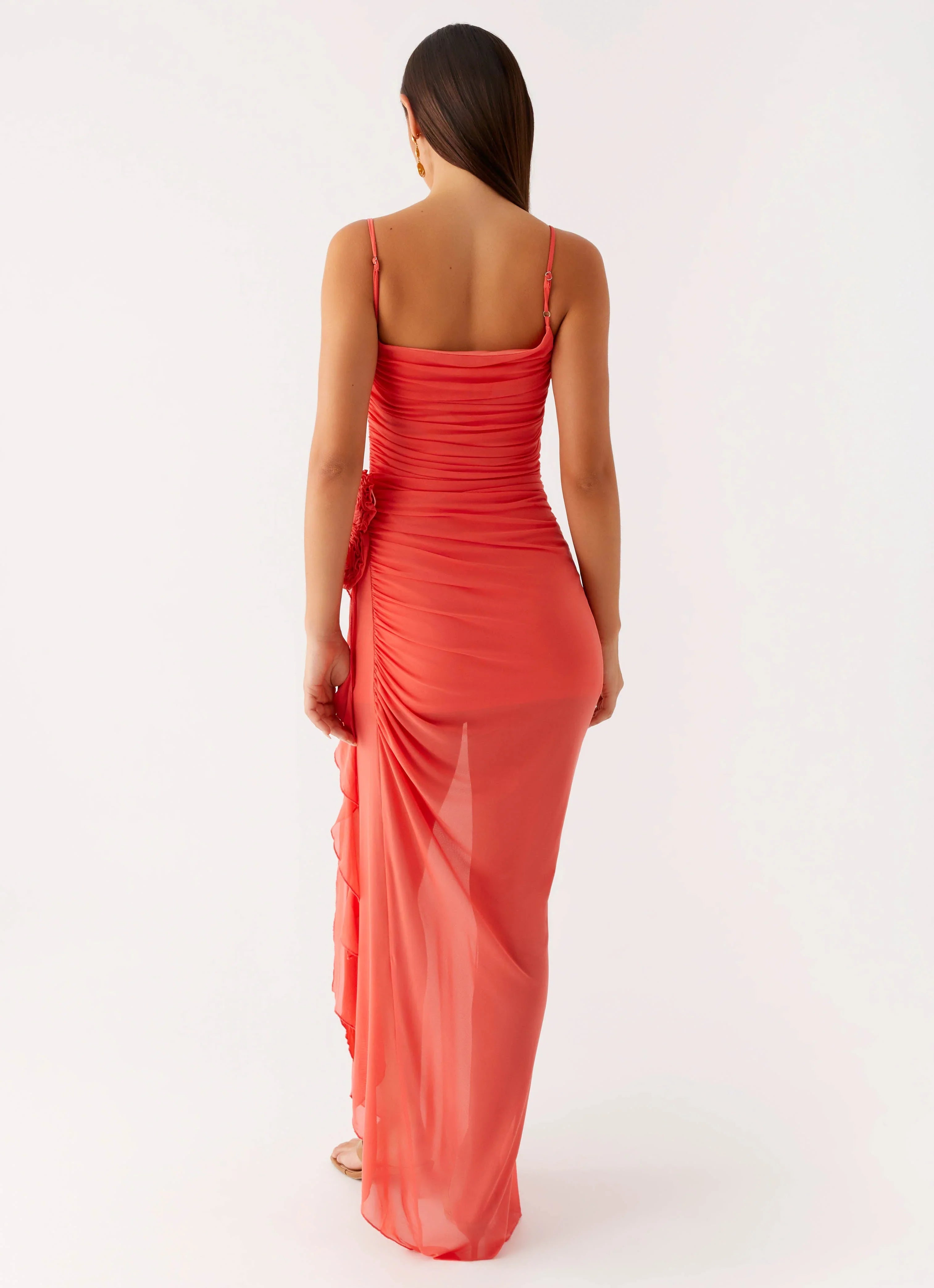 Robe longue Louana – Corail