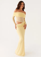Robe longue Emery – Jaune