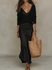 Women's Ice Silk Dress – Cool, Breathable & Lightweight