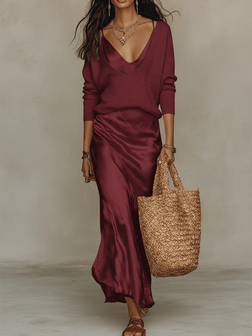 Women's Ice Silk Dress – Cool, Breathable & Lightweight