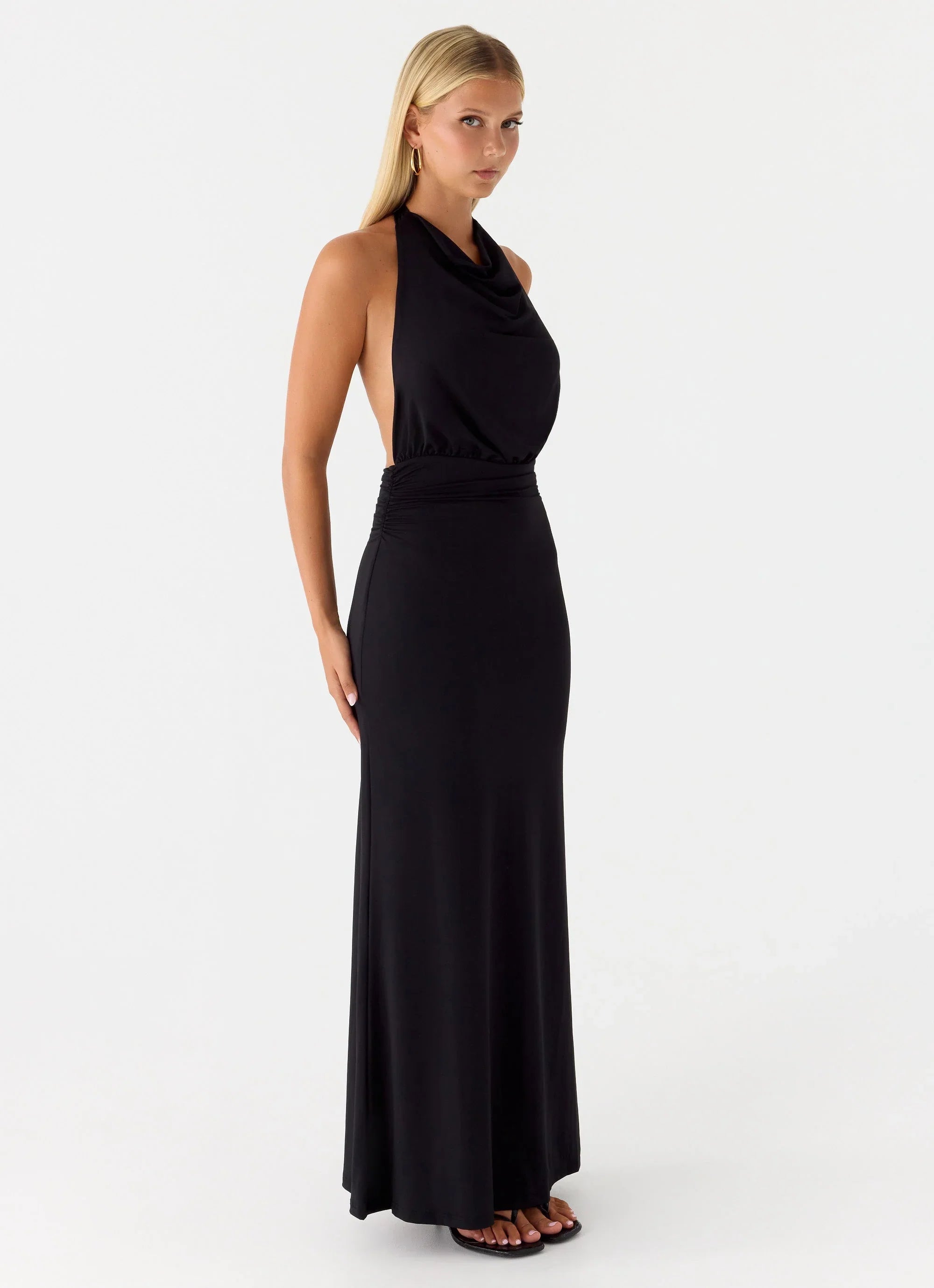 Robe longue Crazy Over Me - Noir