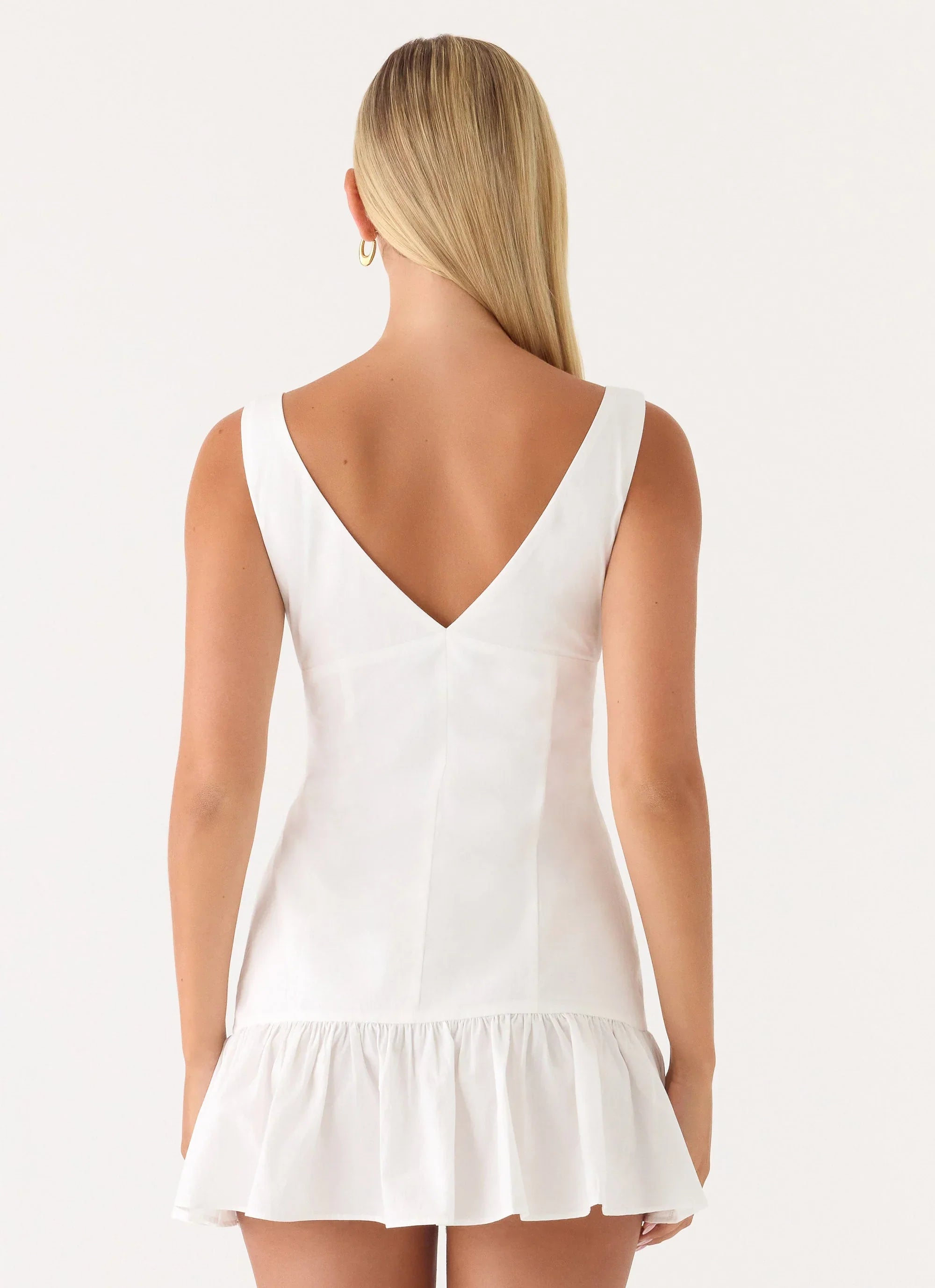 Robe courte Gretel - Blanc