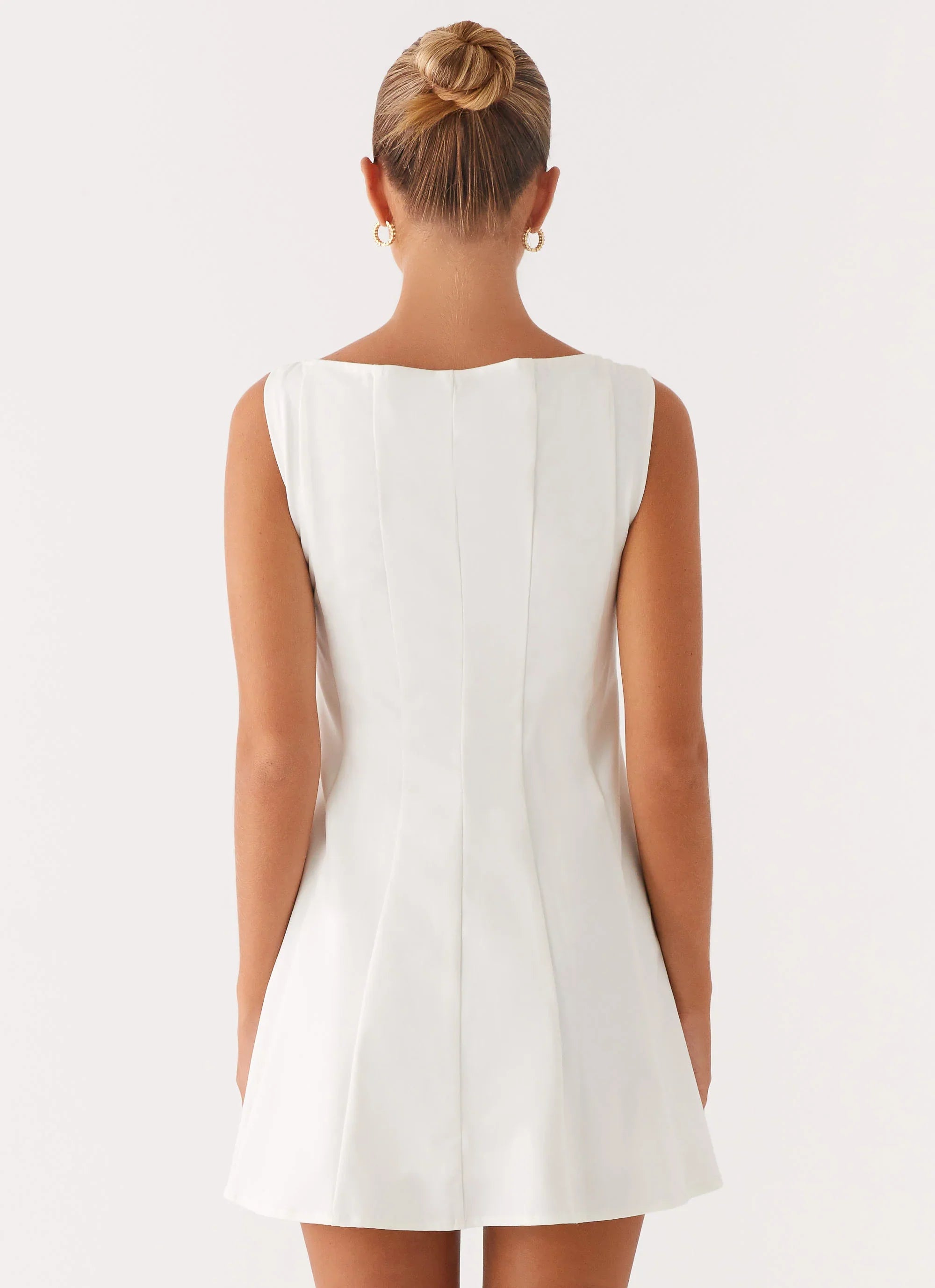 Robe courte Emelie - Blanc