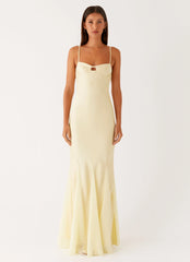 Robe longue Ravello - Jaune ensoleillé