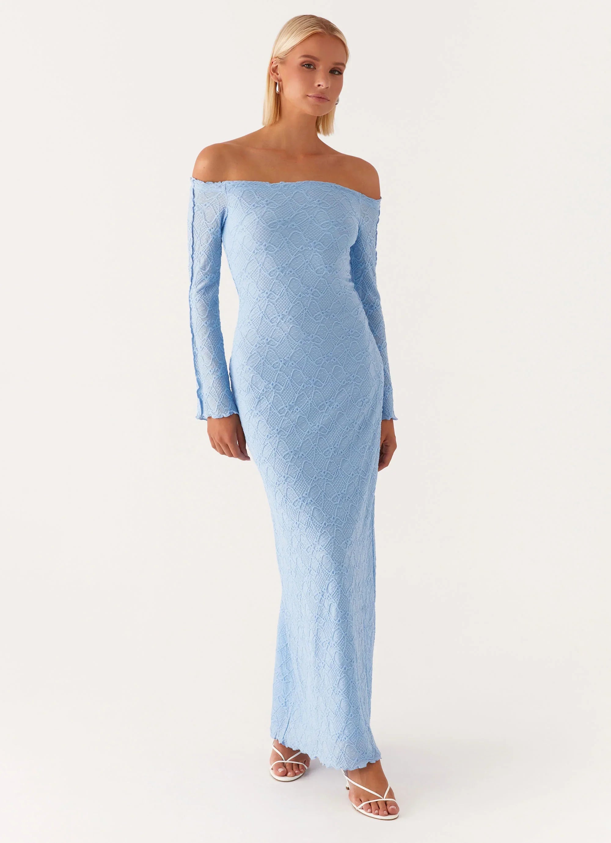 Robe longue Elouera - Bleu ciel