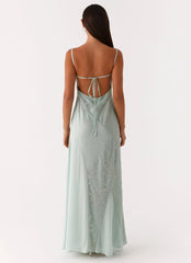 Robe longue Gabriana - Sauge