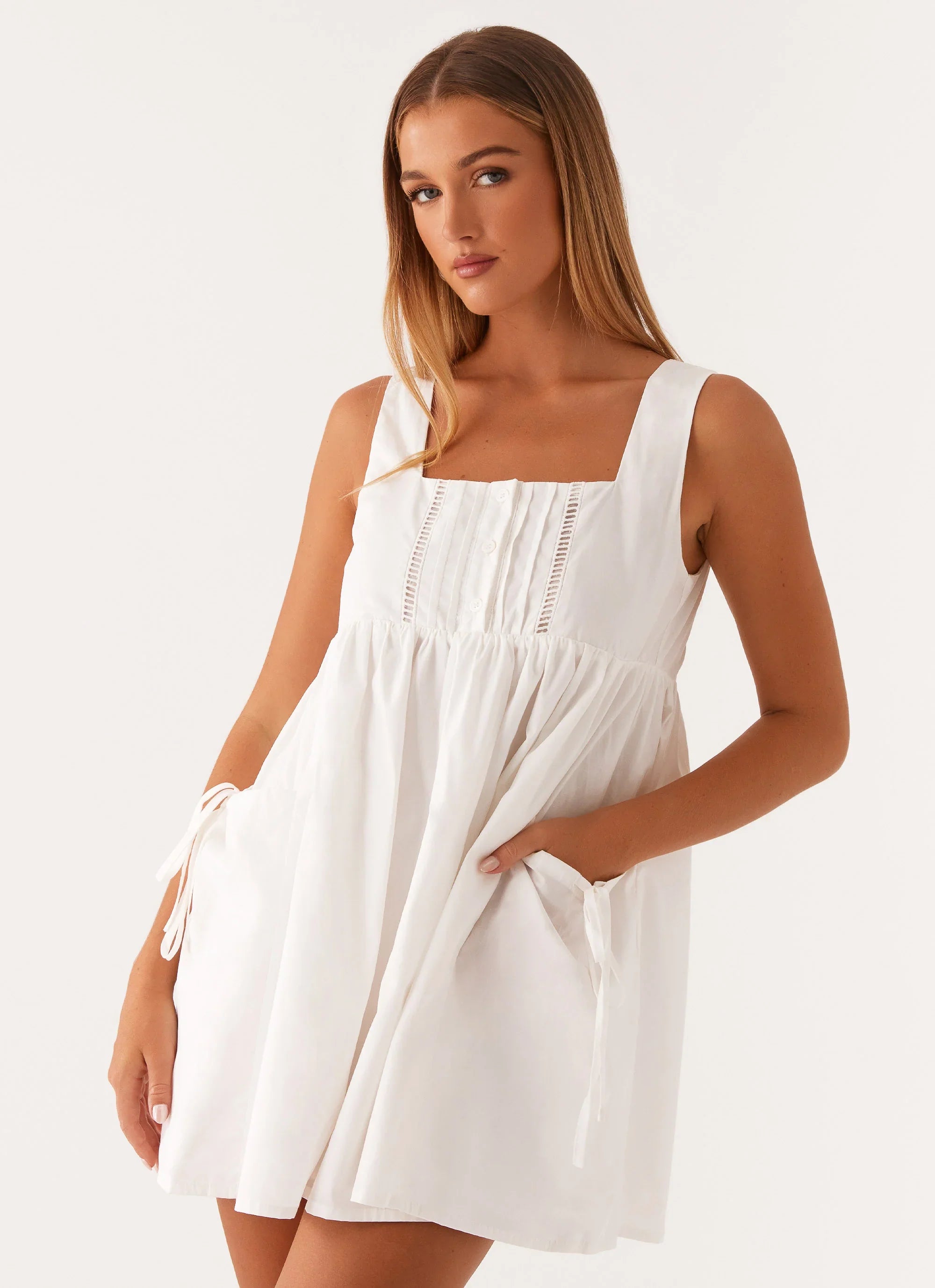 Mini-robe de poupée Ottoline - Blanc