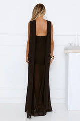 Robe longue "Dressed To Perfection" noire