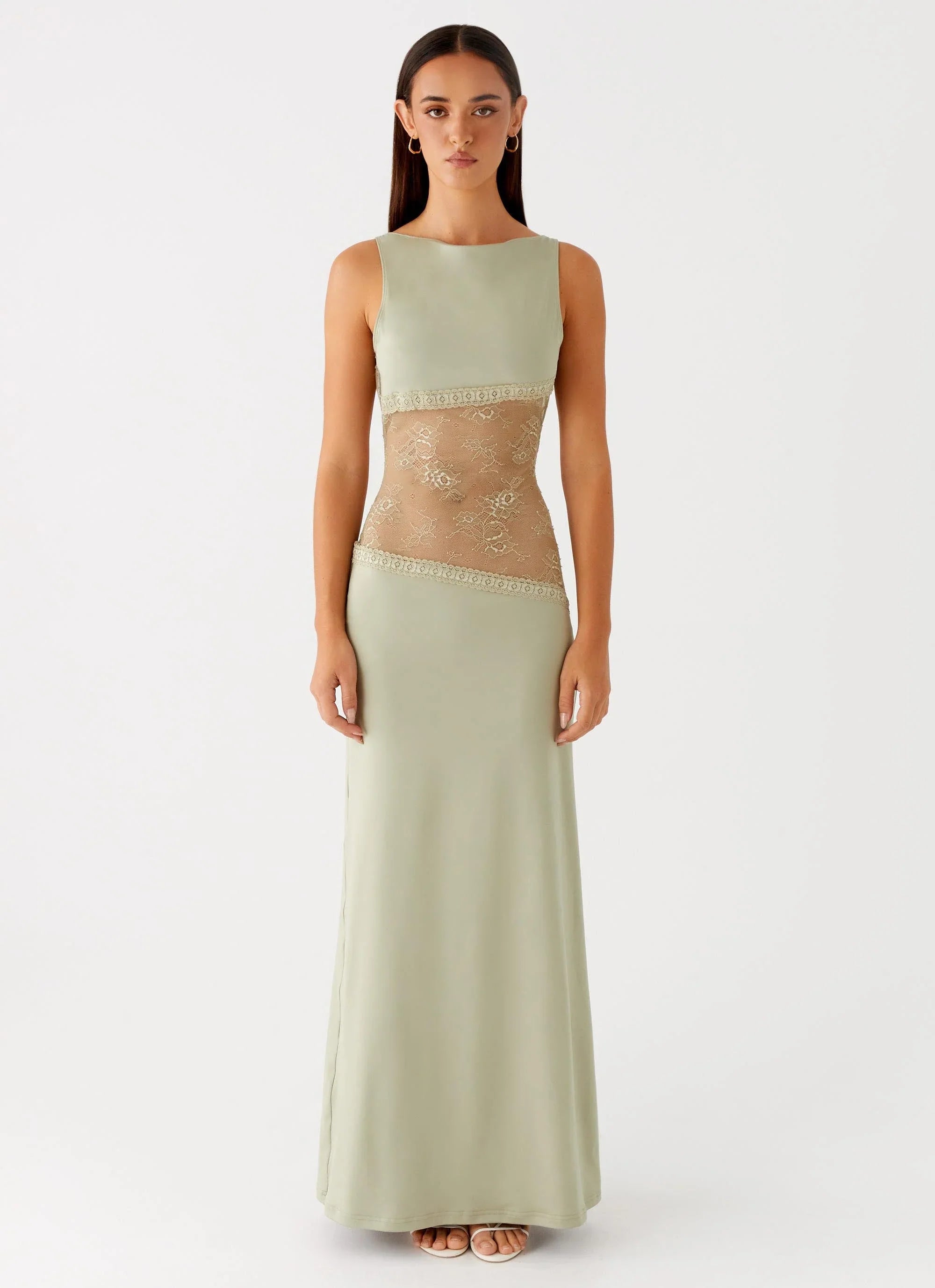 Robe longue Lucinda - Sauge