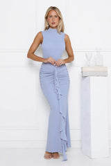Robe longue lilas « Nightlife Notes »