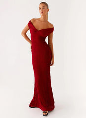Robe longue Chantelle - Rouge