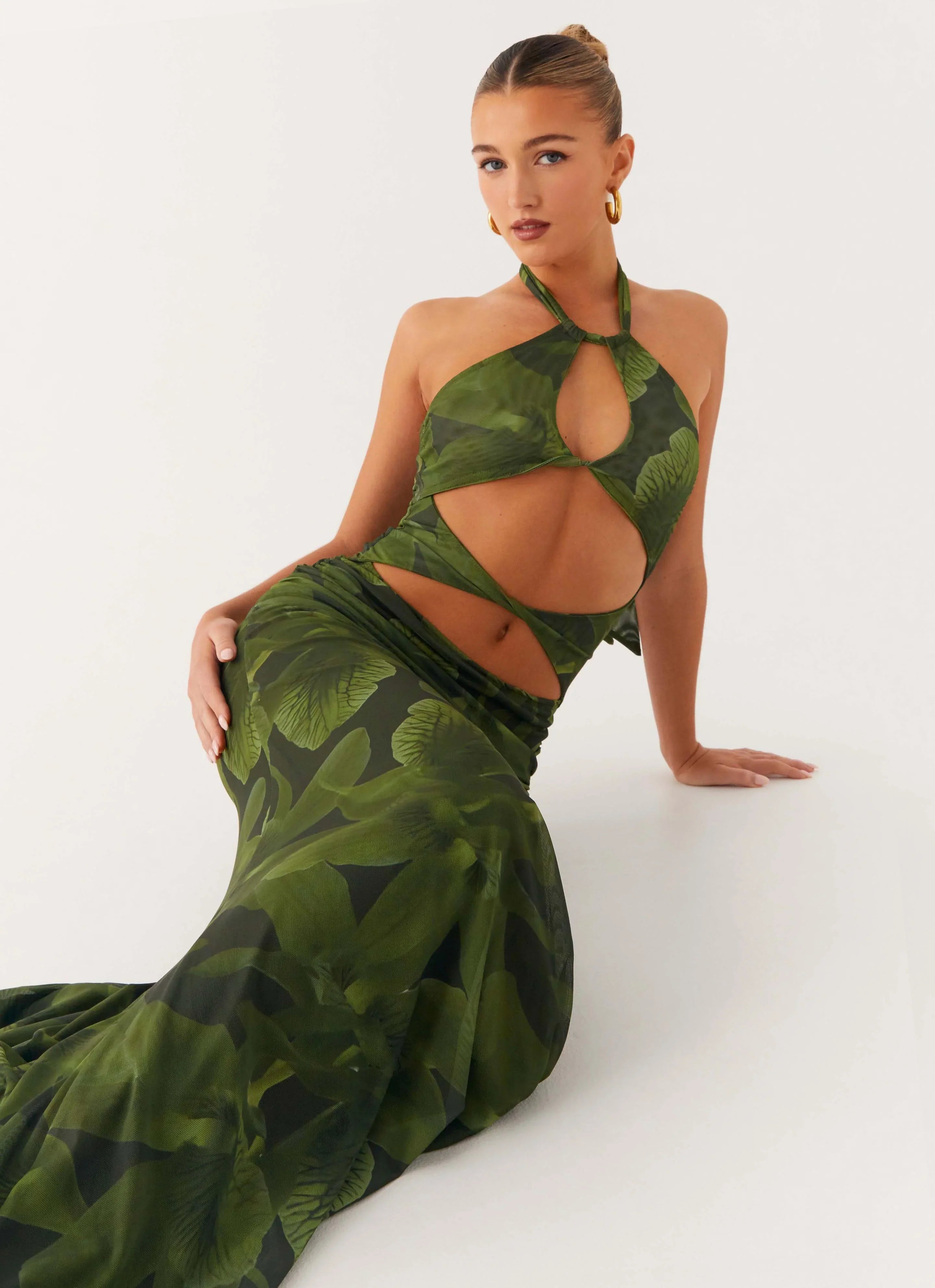 Robe longue Tatyana - Imprimé floral tropical