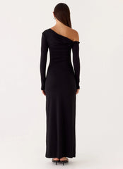 Robe longue Jordana Twist - Noire