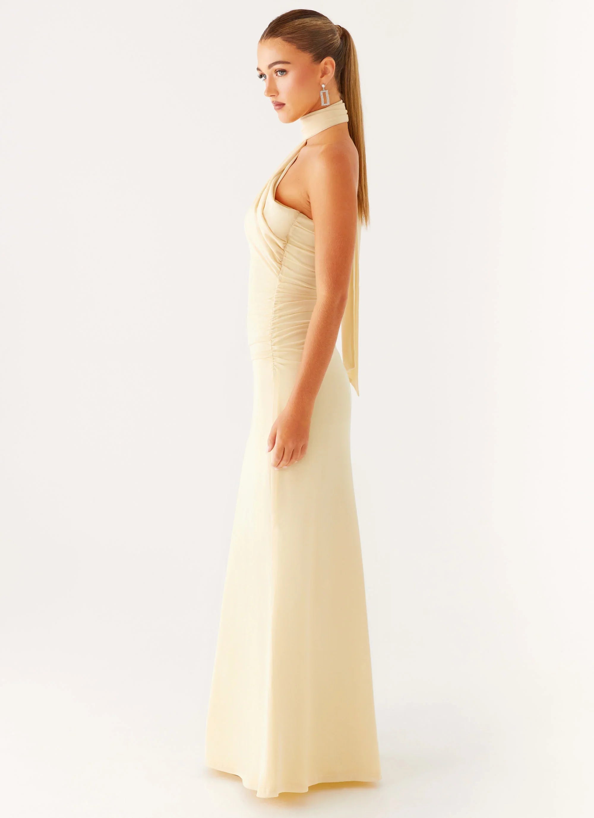 Robe longue Songbird - Jaune